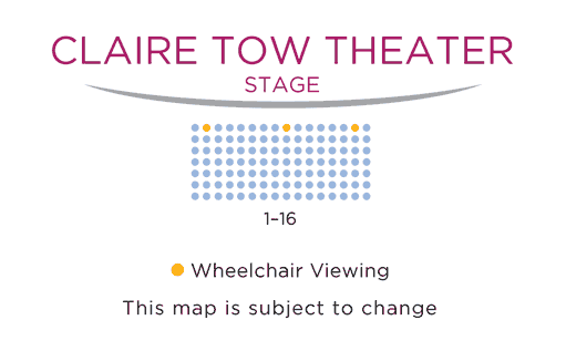 Claire Tow Theater Seating Chart with ADA Seats