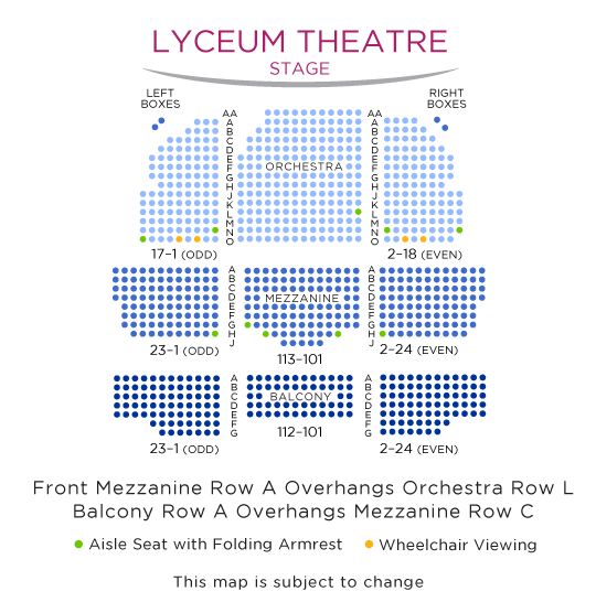 the play that goes wrong tickets access information lyceum theatre seating chart new york