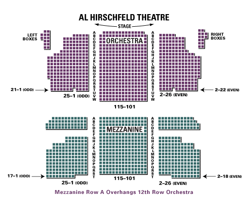 Hair - Actors Fund Performance Tickets Seating Chart, Broadway, New York,  Musical Tickets