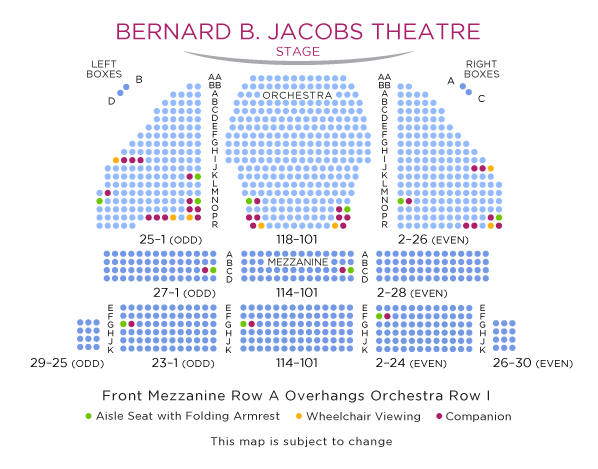 Thir Tickets Seating Chart Broadway New York Musical Seating Chart For Thir Tickets At The Bernard B Jacobs Theatre