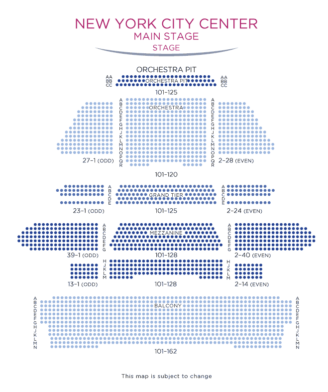 New York City Ballet Seating Chart