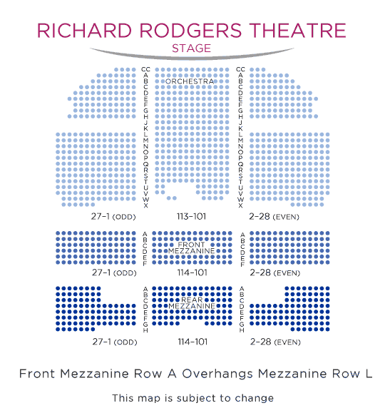 Hamilton Seating Chart Dc