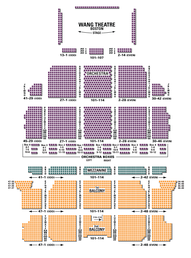 Seating Chart Boch Center