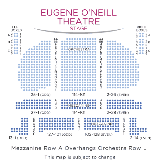 ONeill Theatre Seating Chart