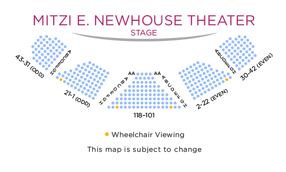 Mitzi E. Newhouse Theater Seating Chart